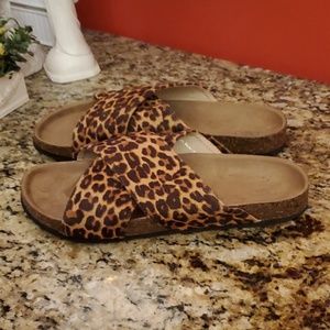 Cato Leopard Flip Flops